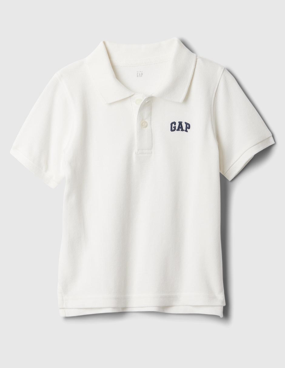 Playera tipo polo de algodón para bebé niño Playera tipo polo de algodón para bebé niño
