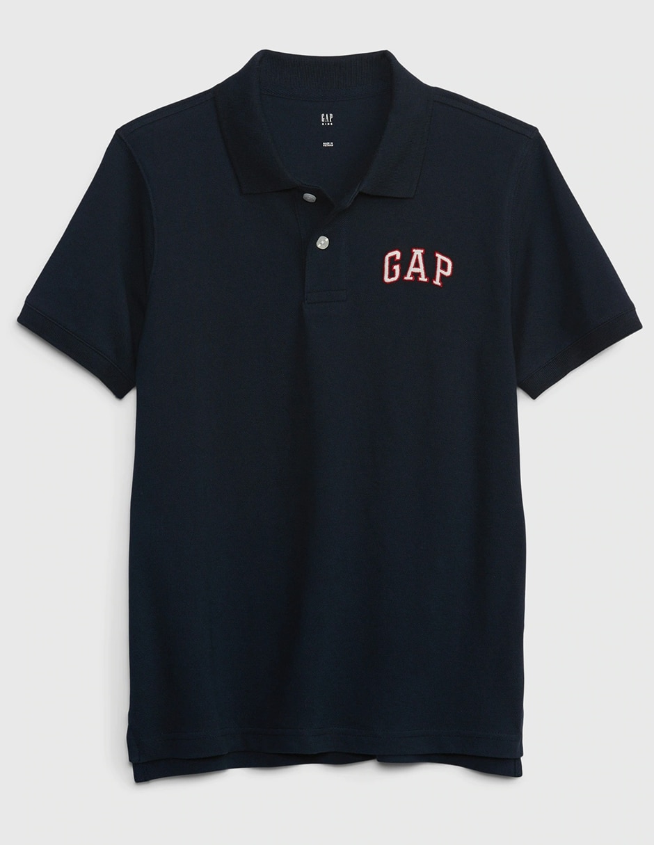 Playera tipo polo de algodón para niño Playera tipo polo de algodón para niño