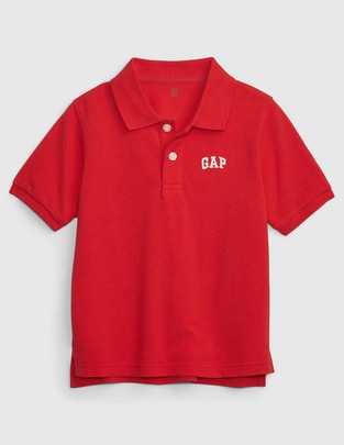 Playera tipo polo de algodón para niño Playera tipo polo de algodón para niño