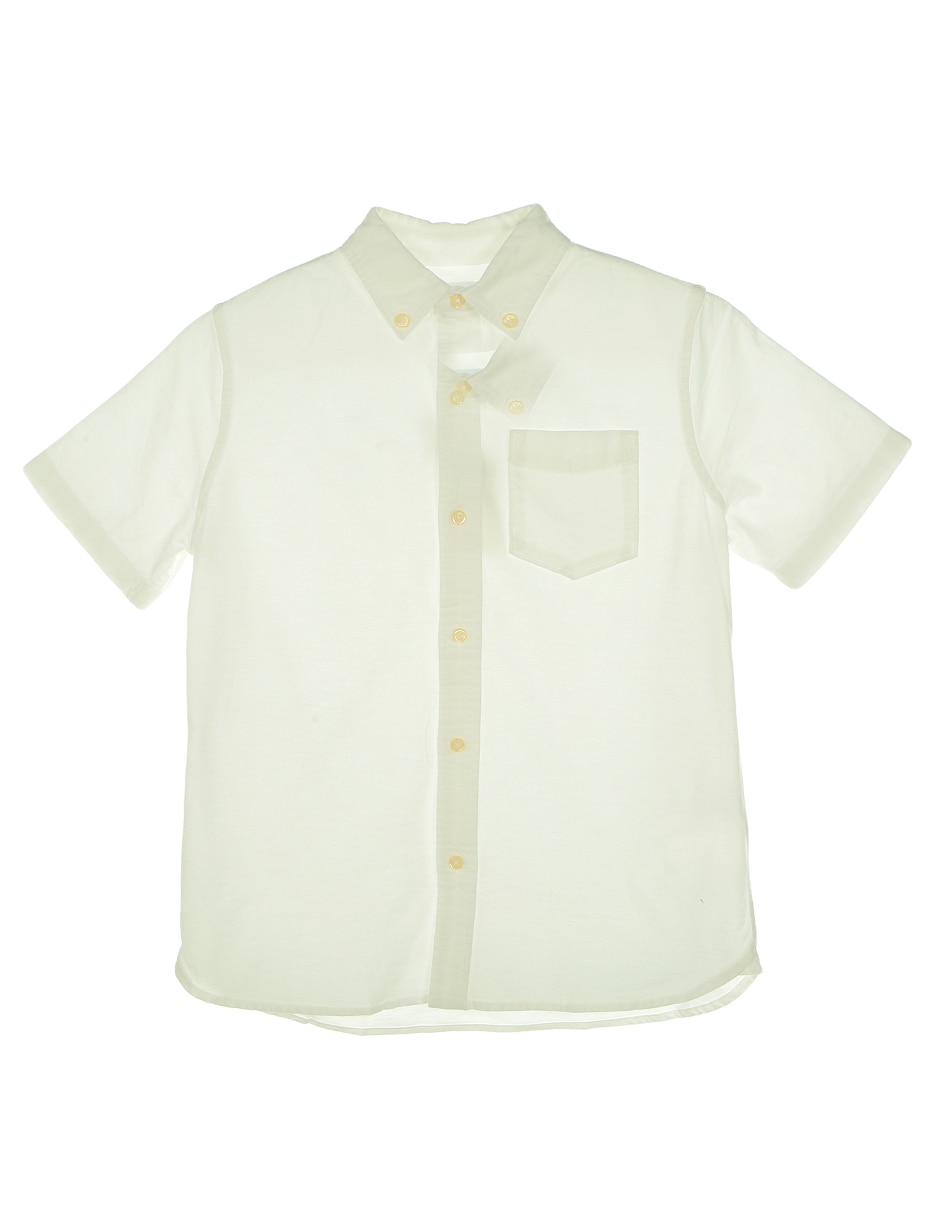 Camisa casual de algodón manga corta para niño