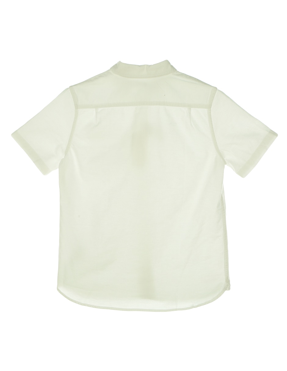 Camisa casual de algodón manga corta para niño