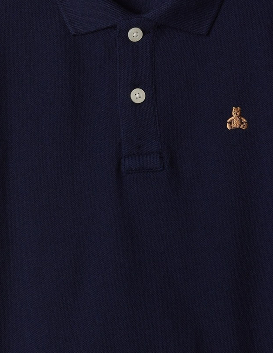 Playera tipo polo de algodón para niño 2