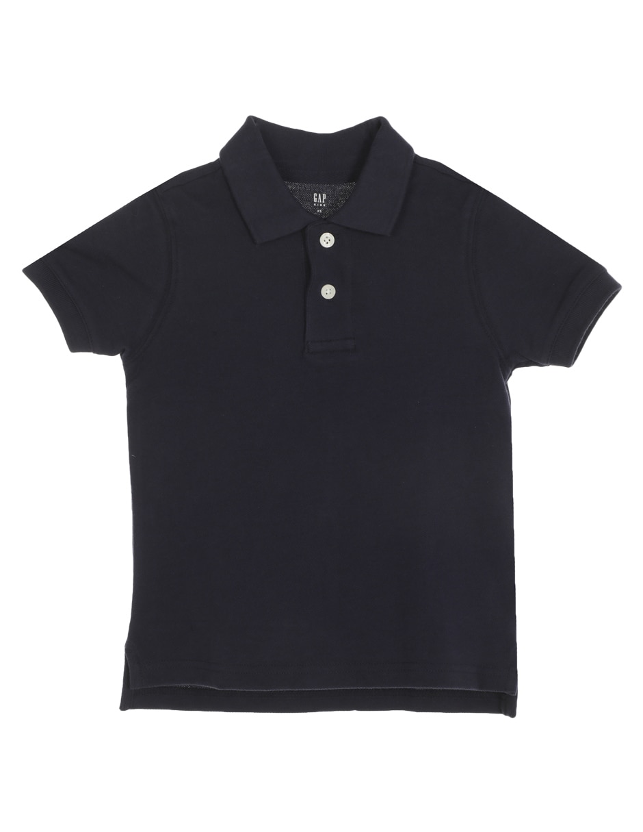 Playera tipo polo de algodón para niño