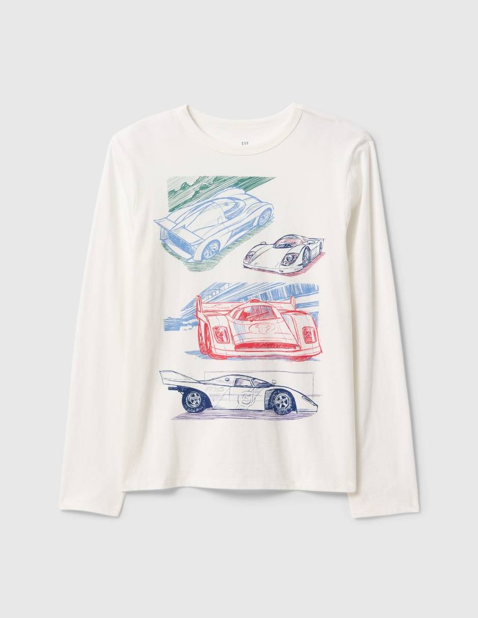 Playera manga larga para niño