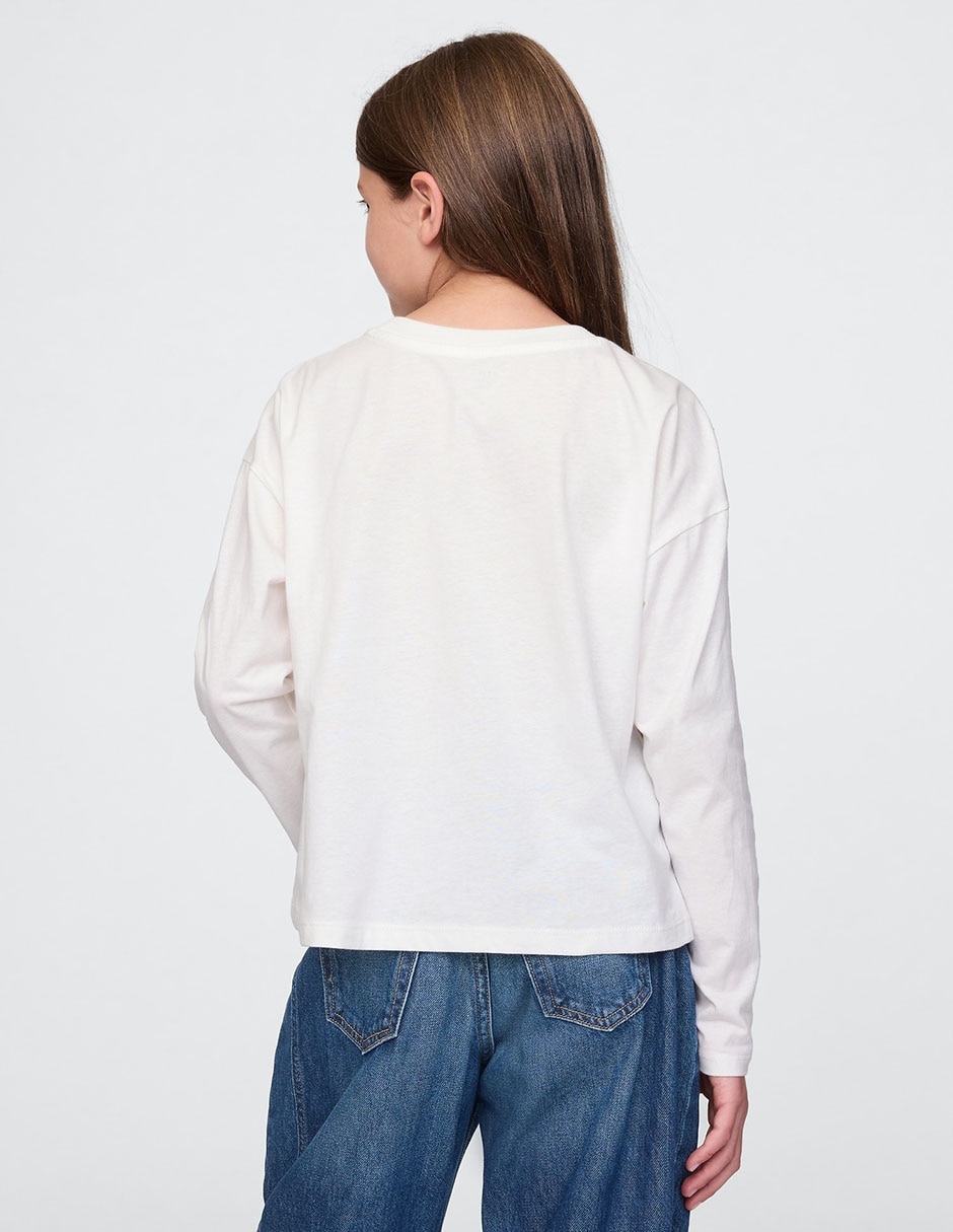 Playera manga larga para niña 3