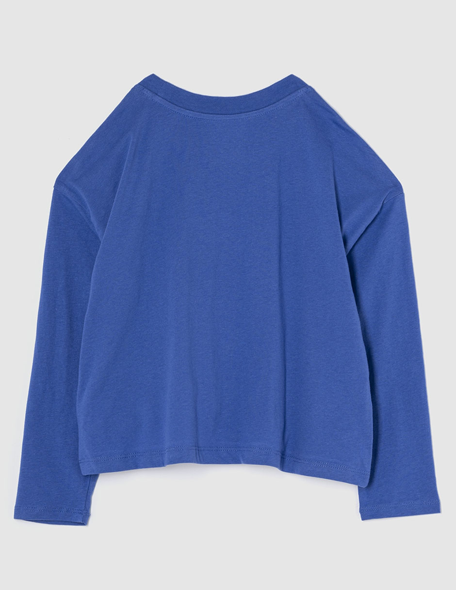 Playera manga larga para niña