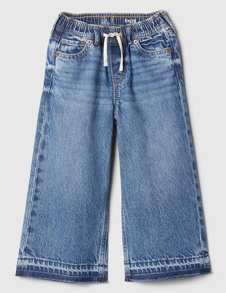 Jeans flare deslavado para niña Jeans flare deslavado para niña