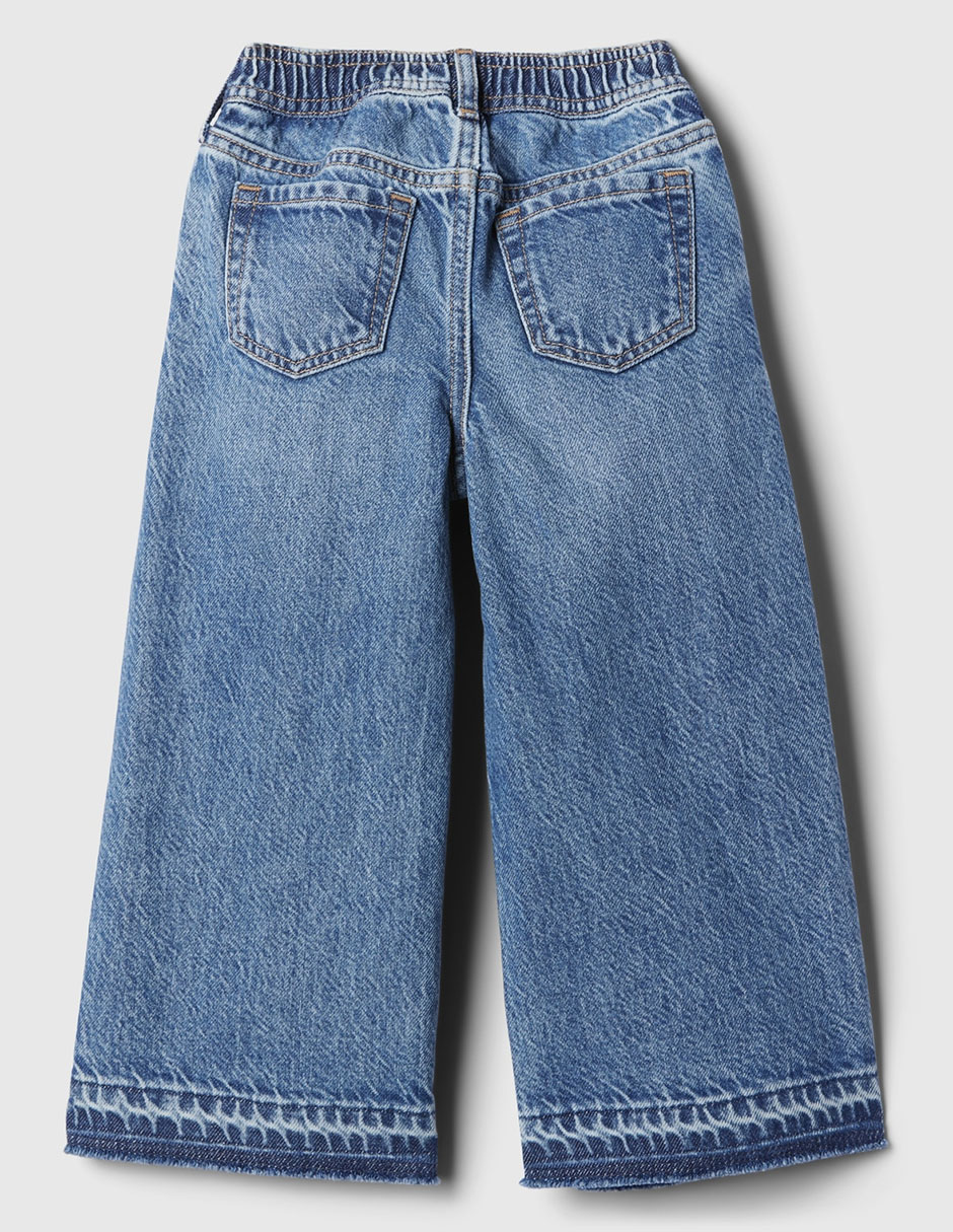 Jeans flare deslavado para niña 2