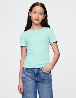 Playera manga corta para niña