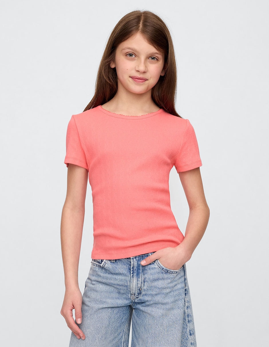 Playera manga corta para niña Playera manga corta para niña