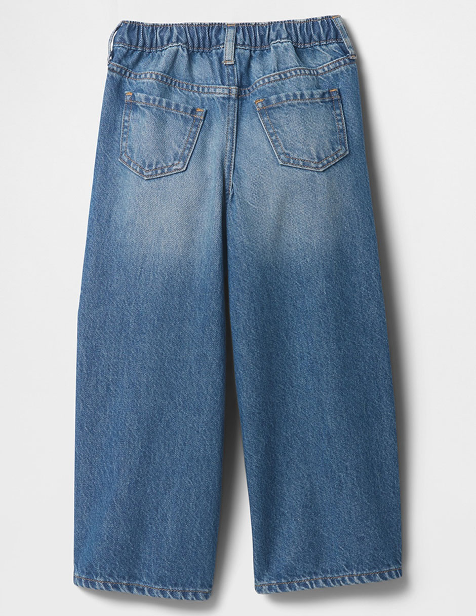 Jeans baggy deslavado para niña 2