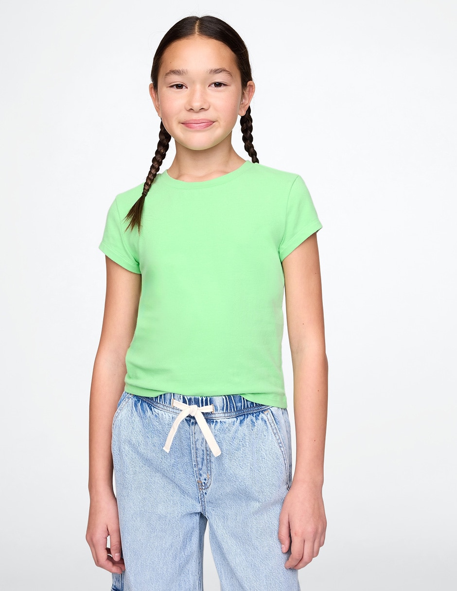 Playera manga corta para niña