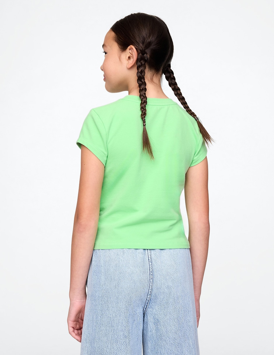 Playera manga corta para niña