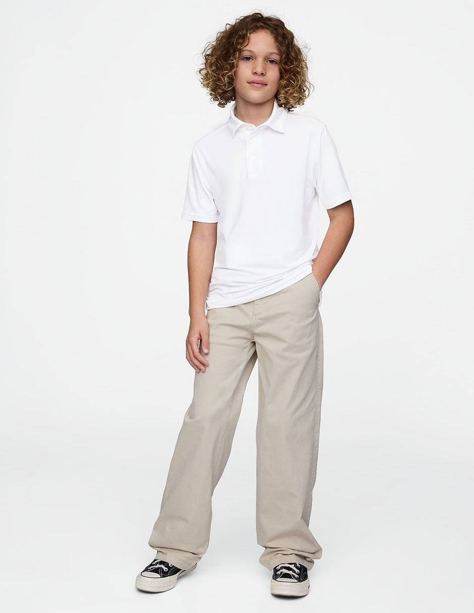 Playera tipo polo para niño