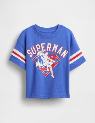 Playera Superman manga corta para bebé niño