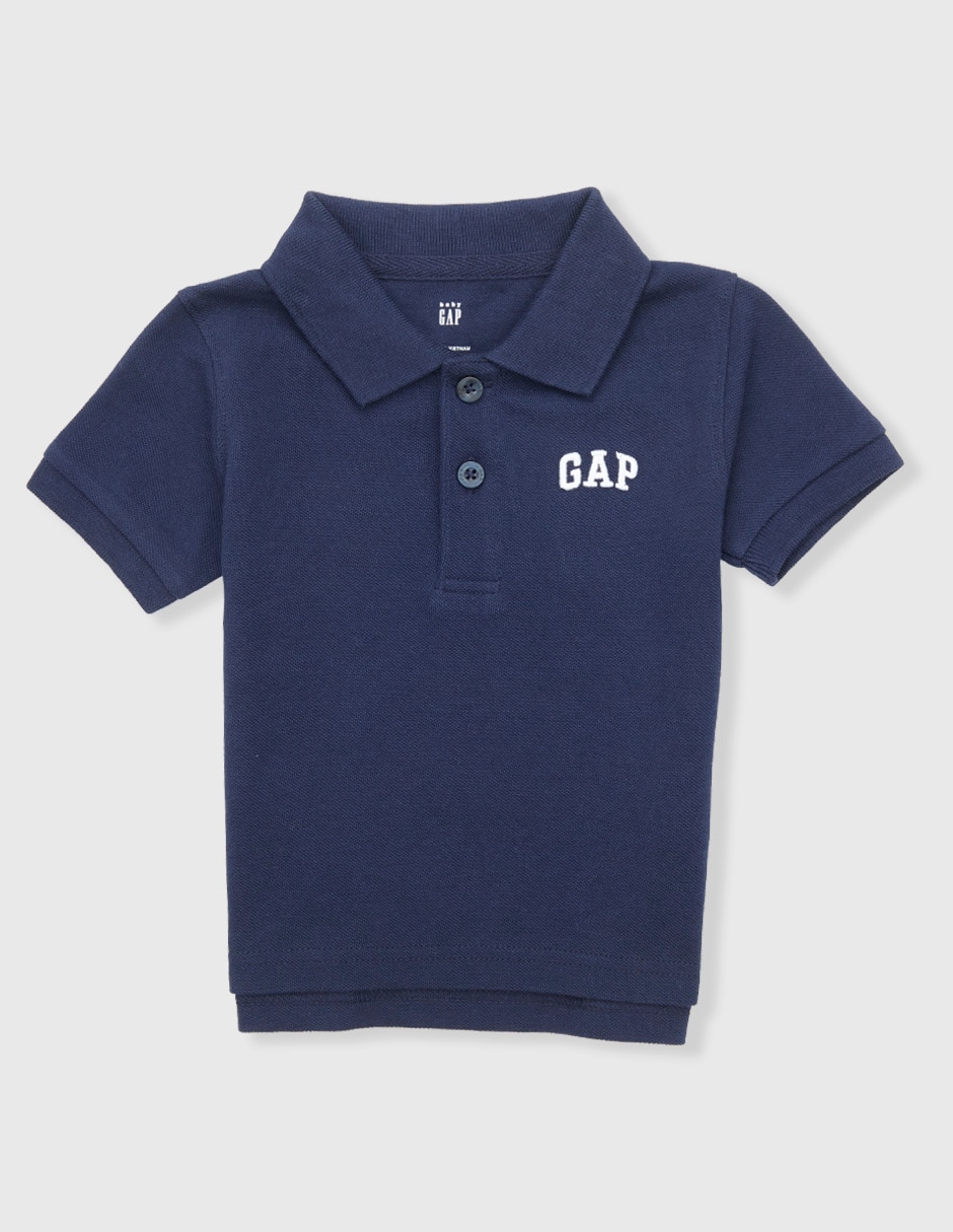 Playera tipo polo de algodón para bebé niño Playera tipo polo de algodón para bebé niño