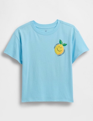 Playera manga corta para niña
