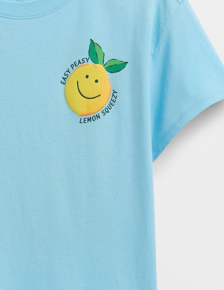 Playera manga corta para niña