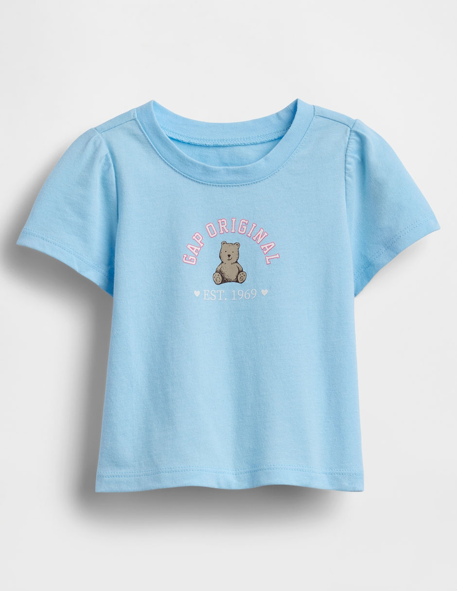 Playera manga corta para bebé niña Playera manga corta para bebé niña