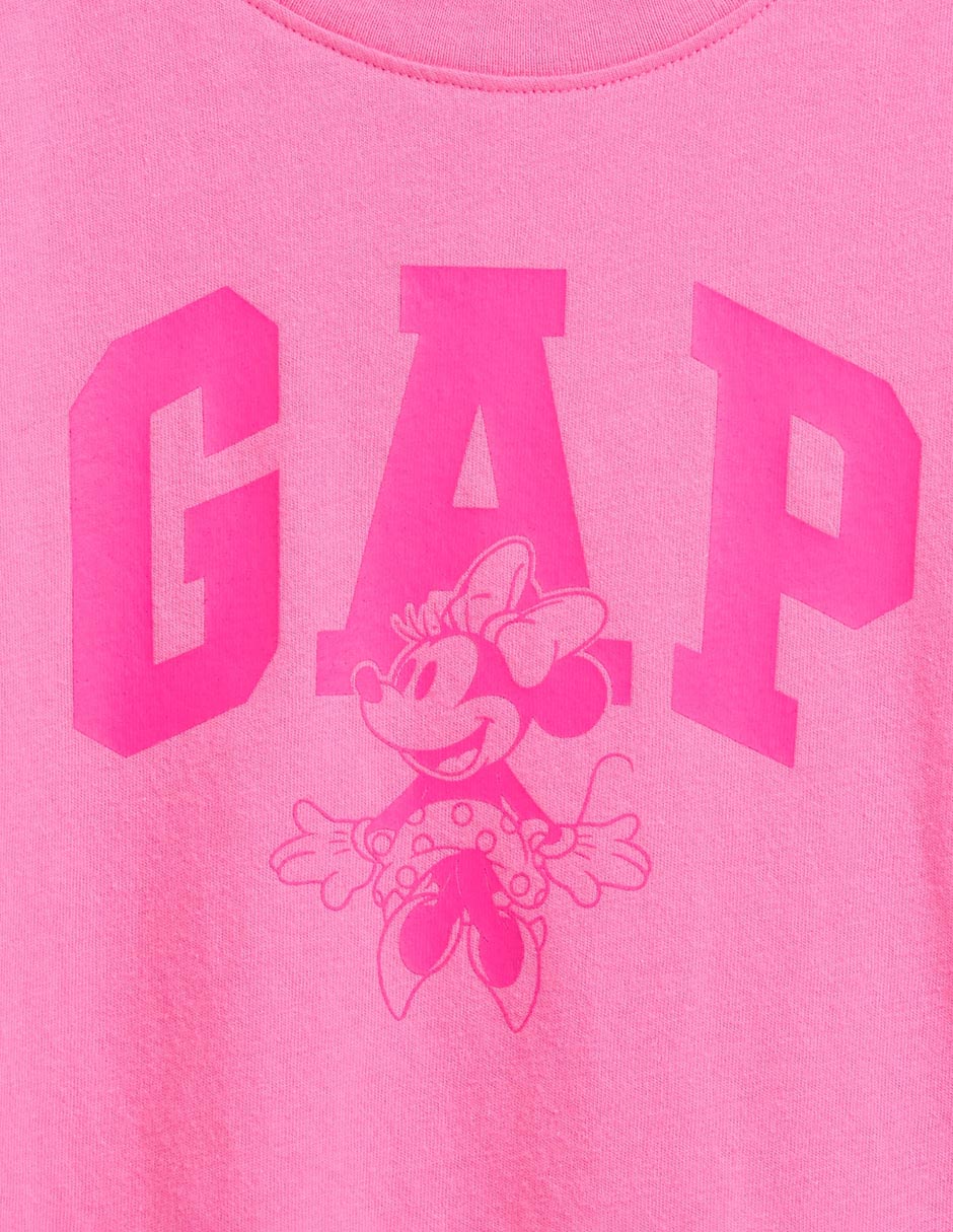 Playera Minnie Mouse Disney manga corta para niña 3