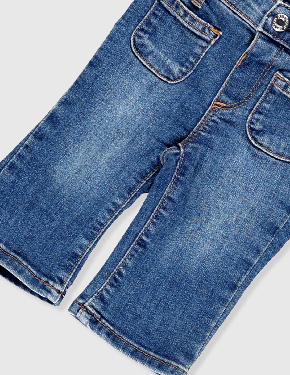 Jeans straight para bebé niña