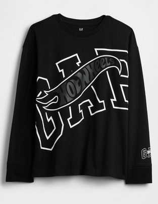 Playera Hot Wheels manga larga para niño