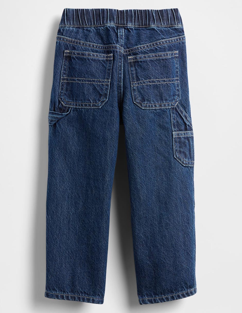 Jeans baggy lavado obscuro para niño 2