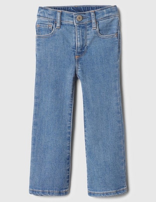 Jeans straight lavado claro para niña