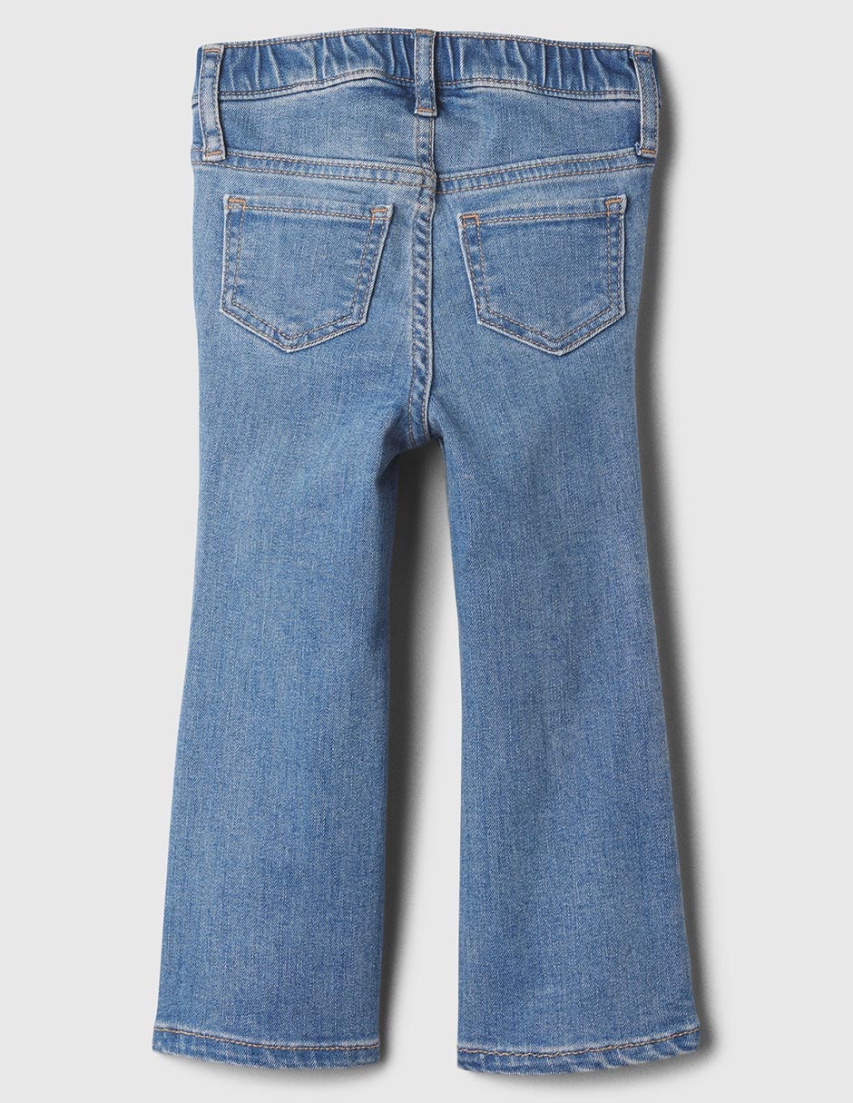 Jeans straight lavado claro para niña