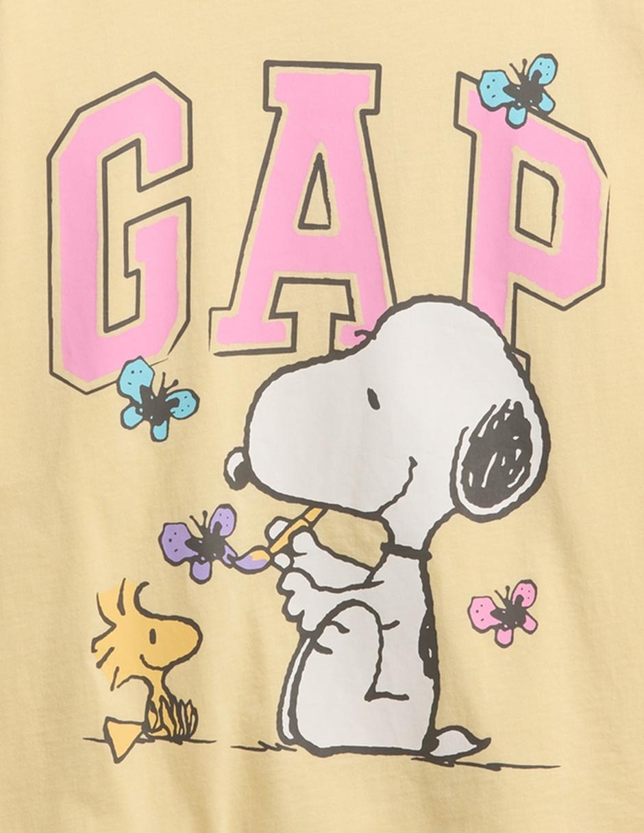 Playera Snoopy manga larga para niña