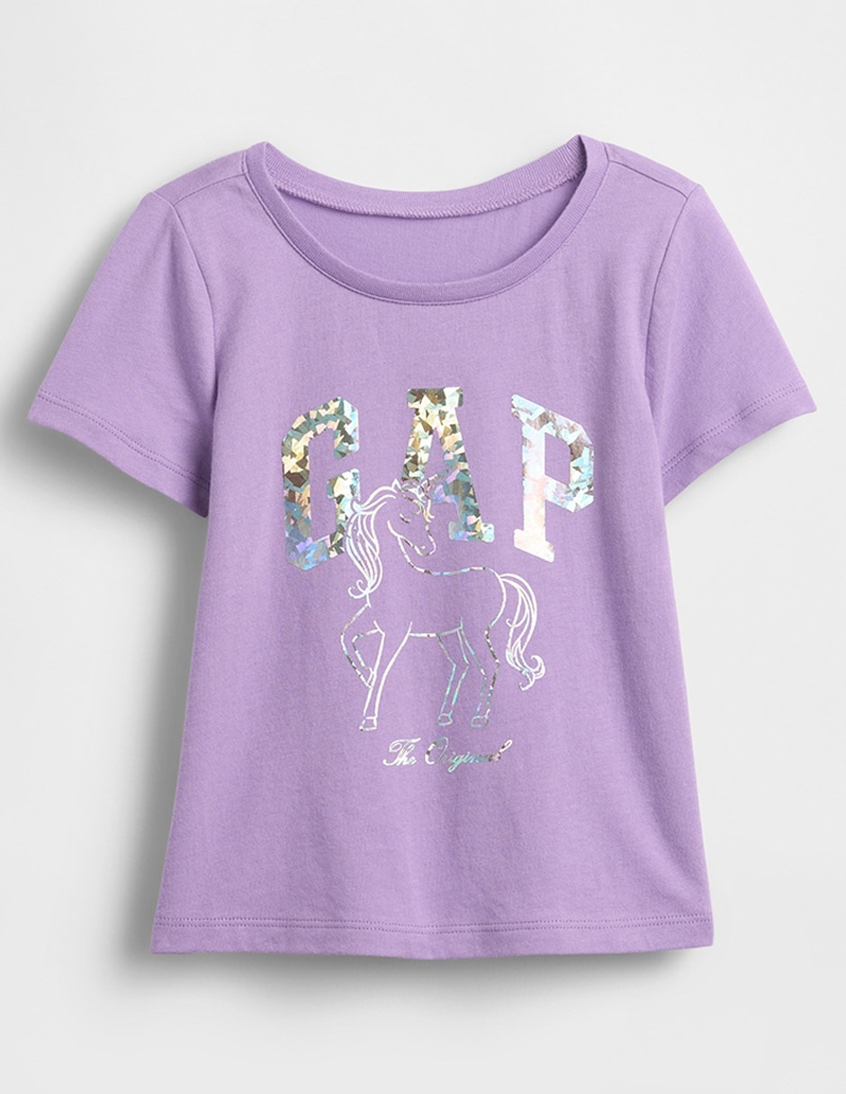 Playera manga corta para niña