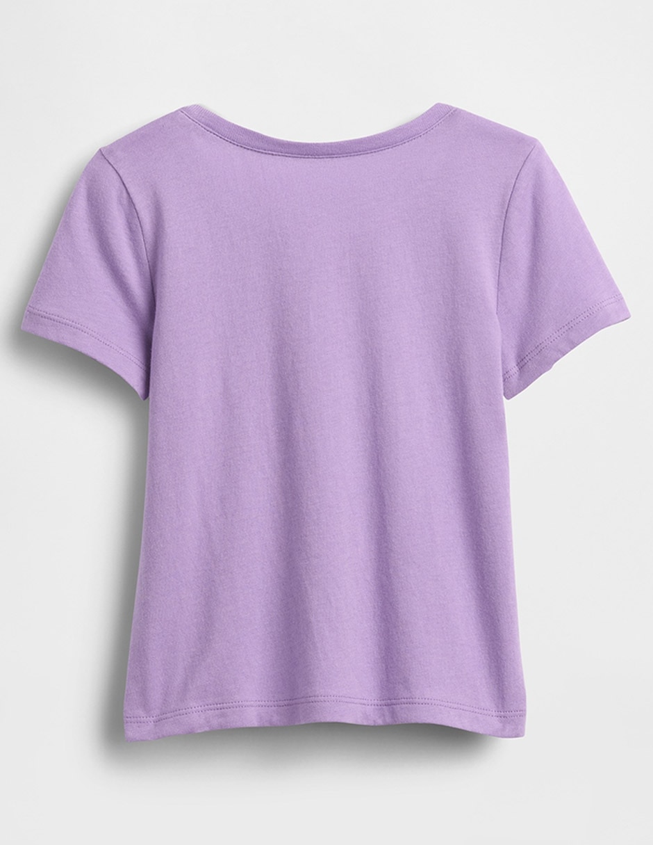 Playera manga corta para niña