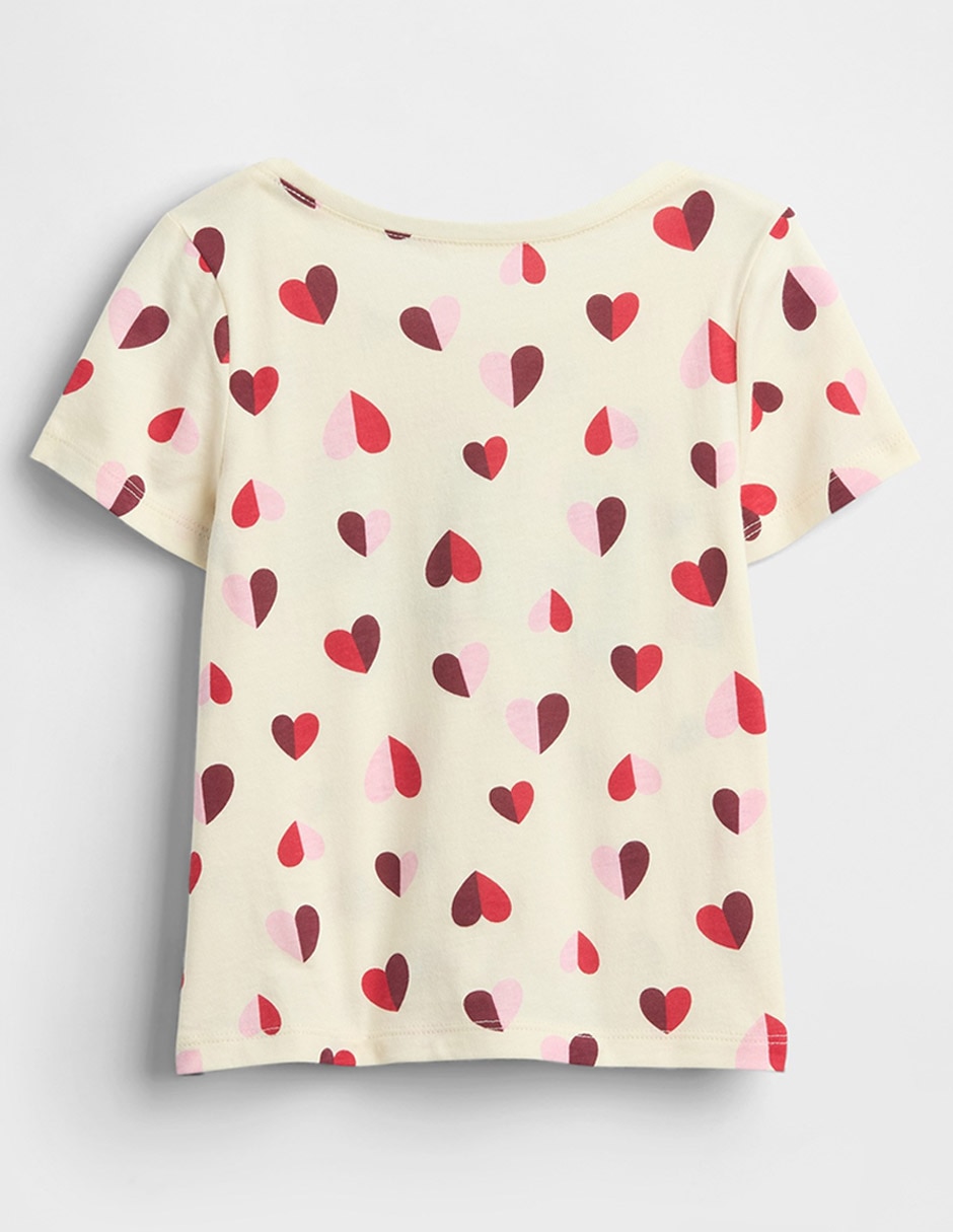 Playera manga corta para niña