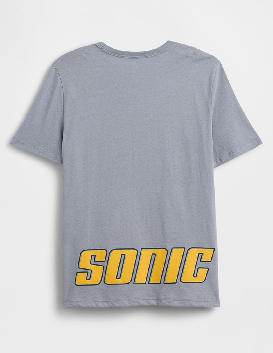 Playera Sonic manga corta para niño