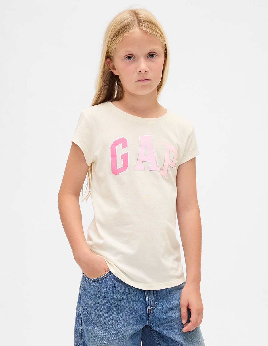 Playera manga corta para niña