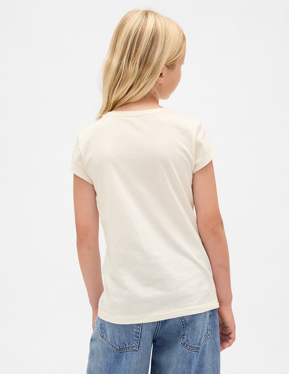 Playera manga corta para niña