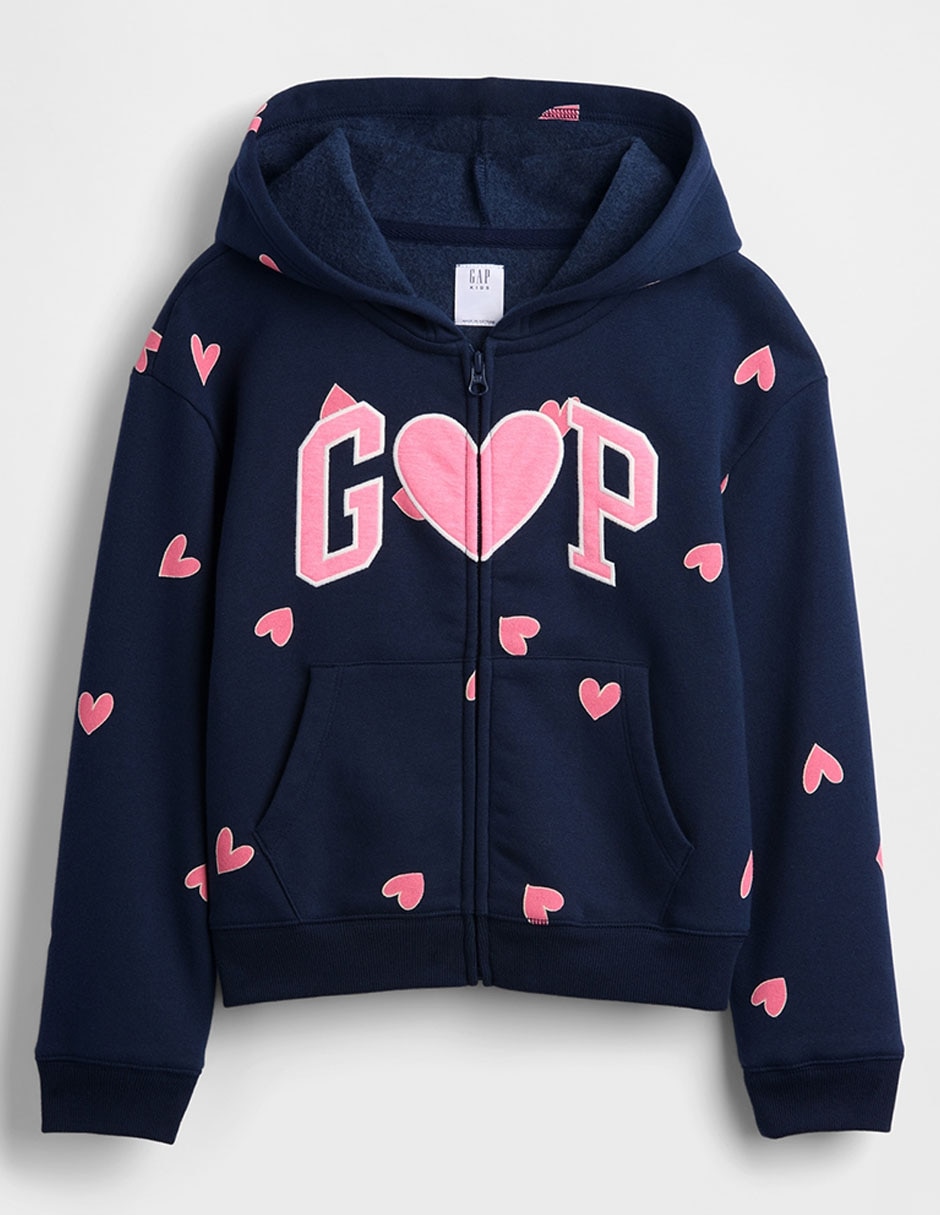SUDADERA GAP 843869 NIÑA MICROPRINT MED