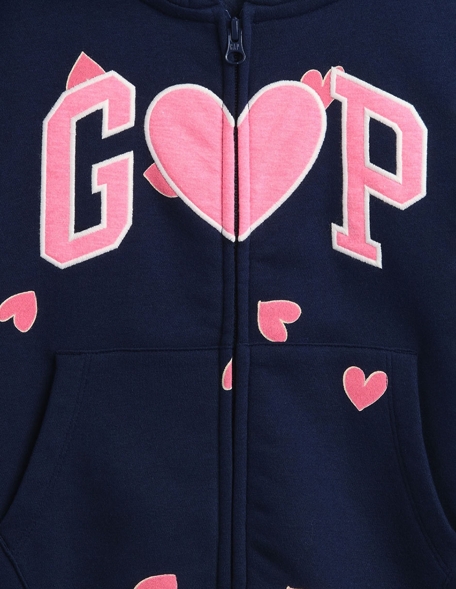 SUDADERA GAP 843869 NIÑA MICROPRINT MED