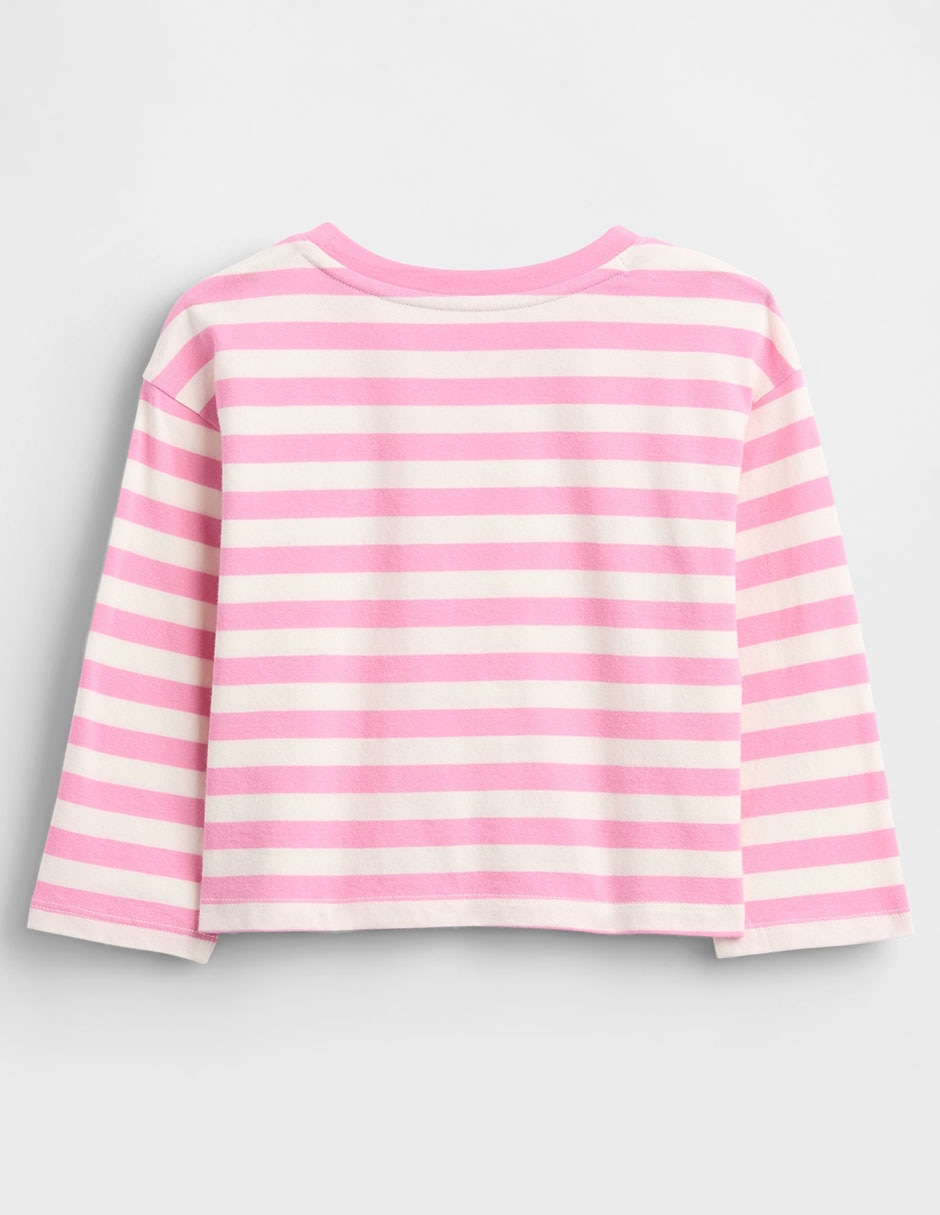 Playera manga larga para niña
