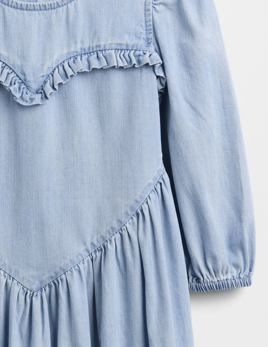 Vestido manga regular para bebé niña 2