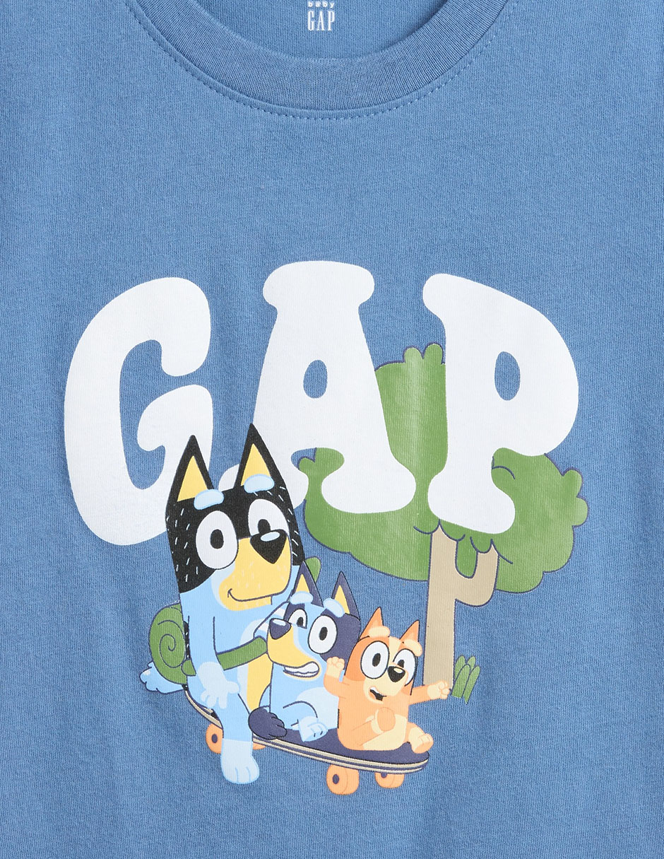 Playera Bluey manga corta para bebé niño