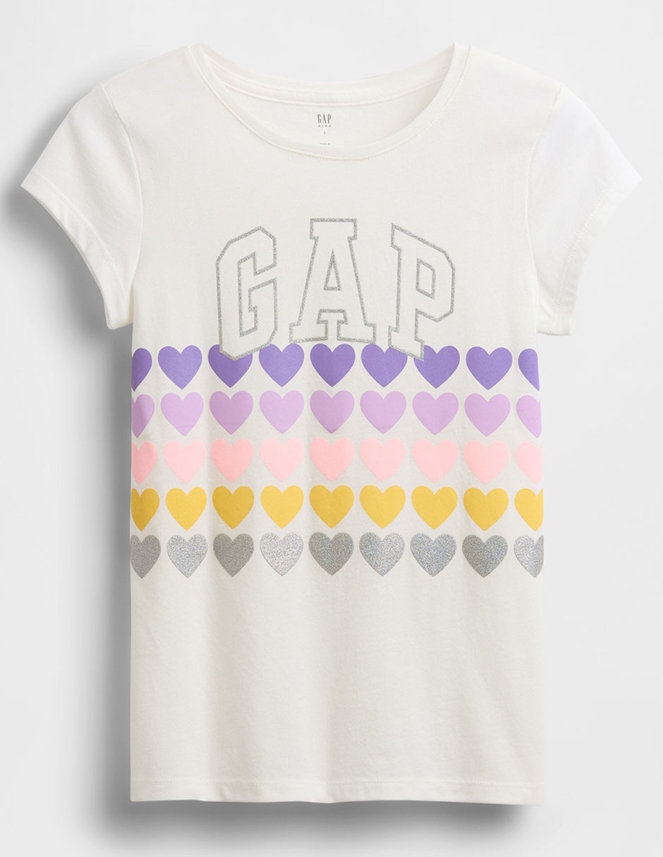 Playera manga corta para niña