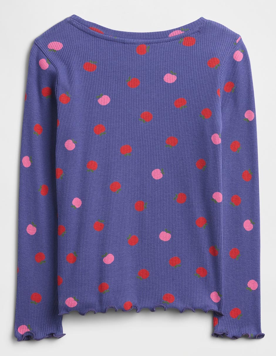Playera manga larga para bebé niña