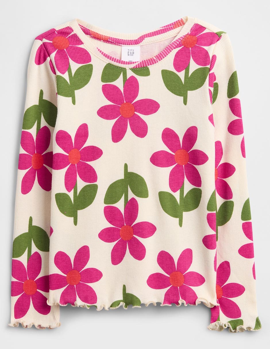 Playera manga larga para niña Playera manga larga para niña