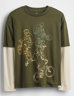 Playera manga larga para niño Playera manga larga para niño