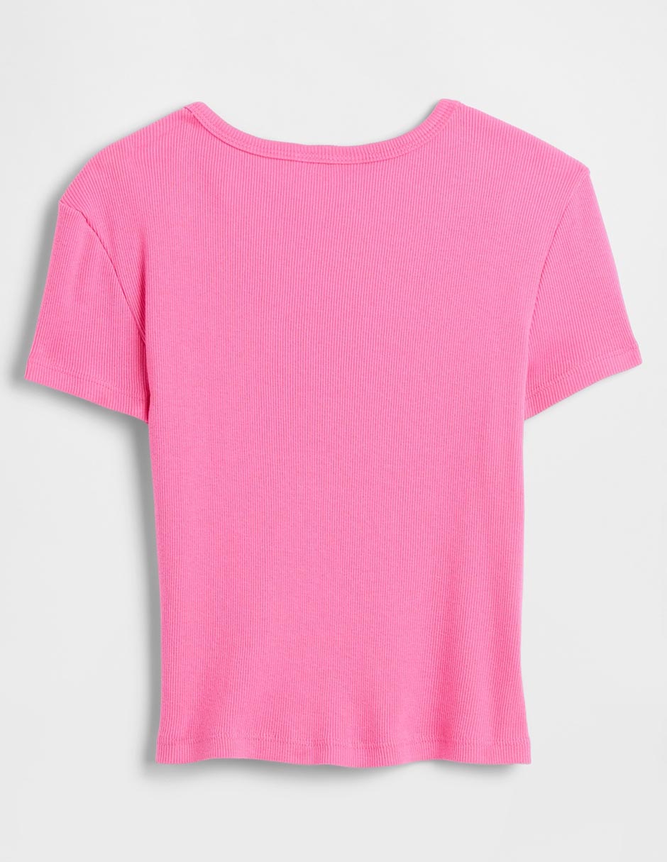 Playera manga corta para niña