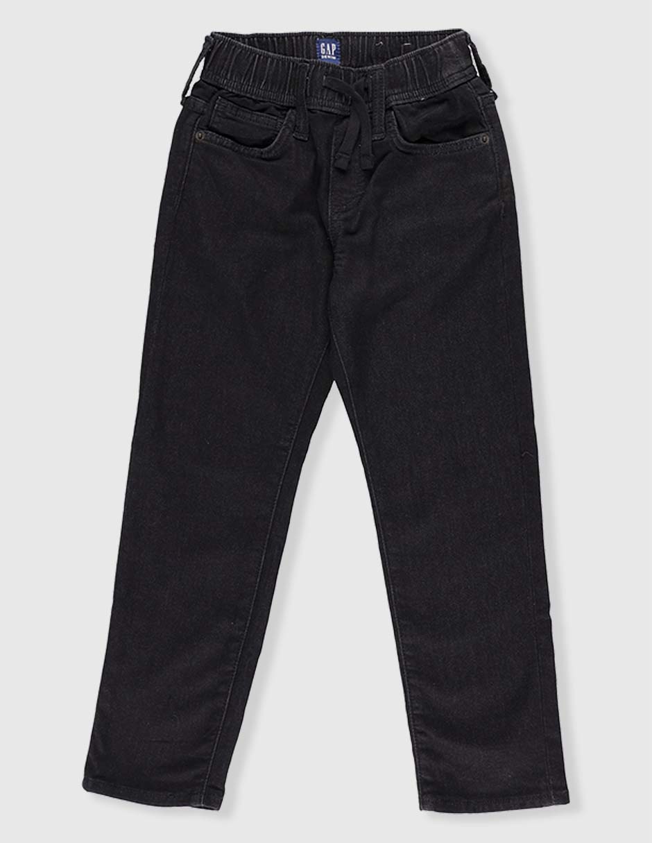 Jeans straight lavado obscuro para niño
