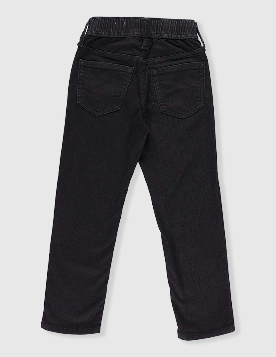 Jeans straight lavado obscuro para niño