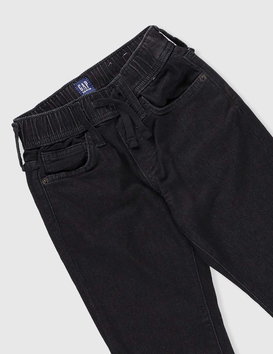 Jeans straight lavado obscuro para niño