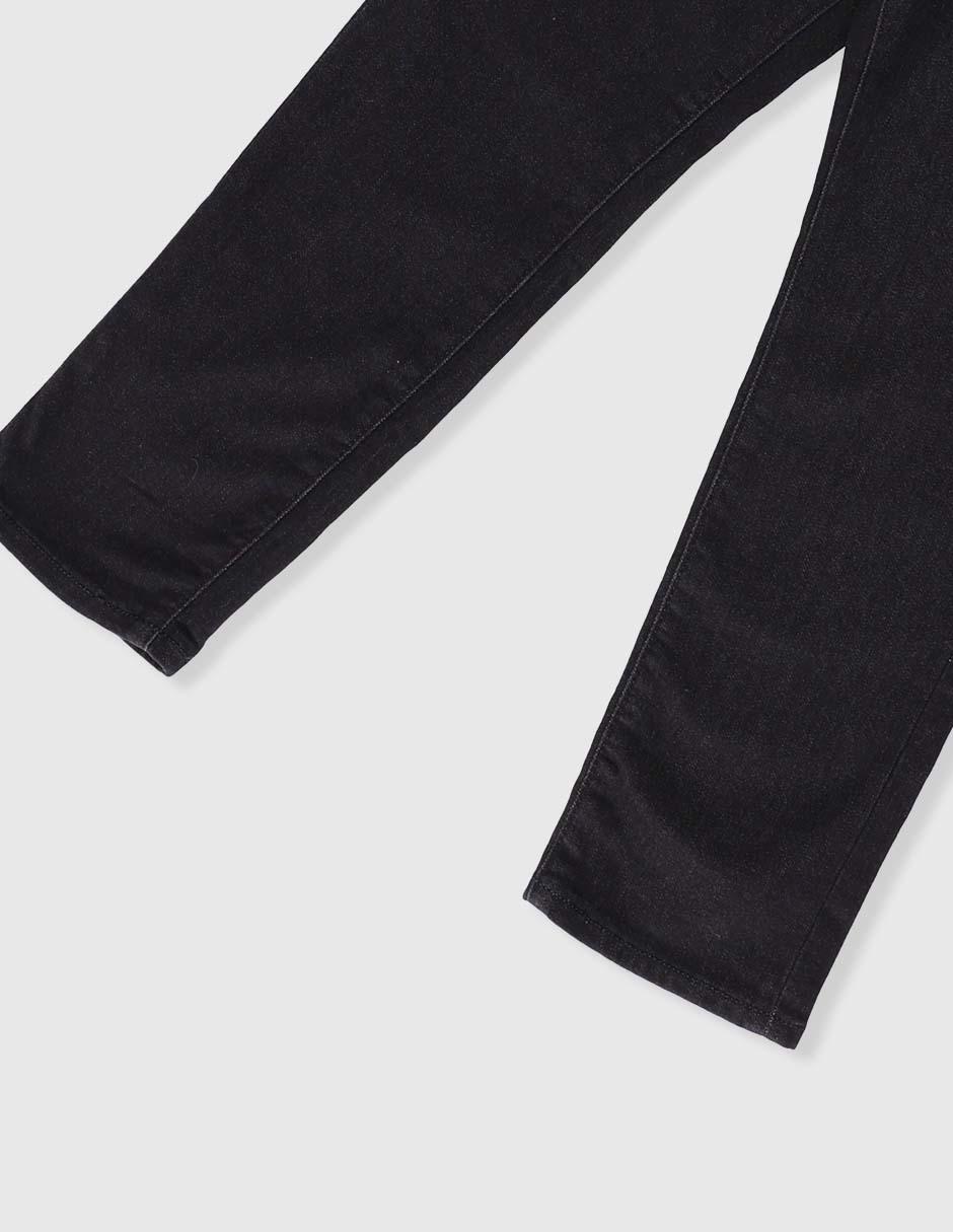 Jeans straight lavado obscuro para niño